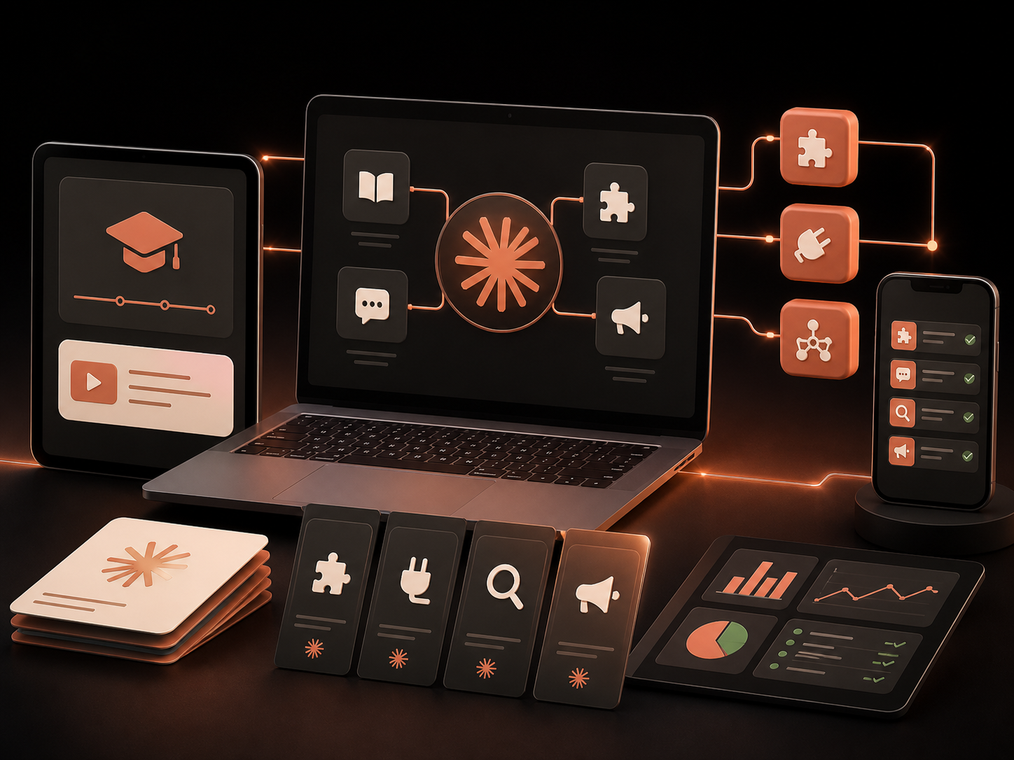Treinamento, Skills, conectores e módulos do Claude Operator Pro reunidos